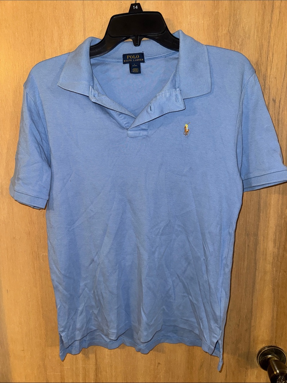 Polo by Ralph Lauren Blue Classic Polo Shirt Embroidered Logo  Boy’s Large